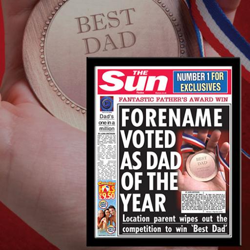 The Sun Best Dad News Single Page Print