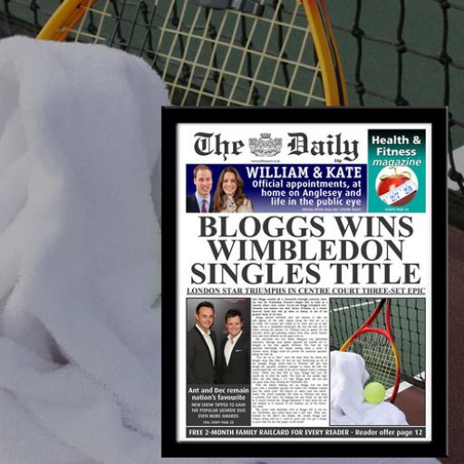 The Daily Tennis News Single Page Print - Female