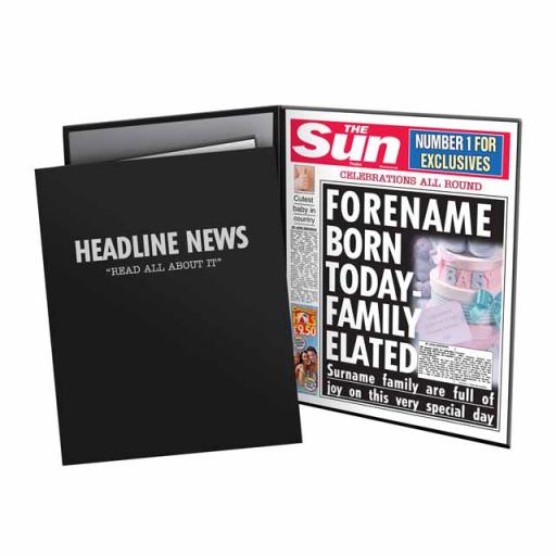 The Sun New Baby News Folder - Male